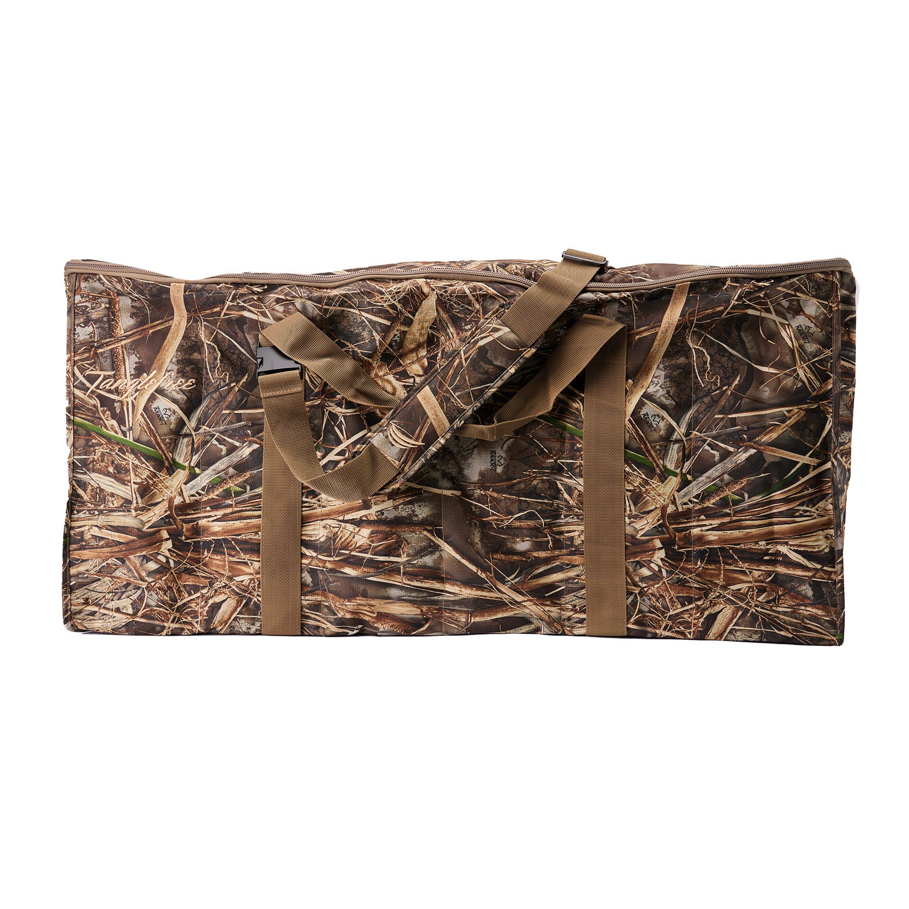 DecoyPro Borsa Per Richiami Da Anatra 12 Slot – Tracolla Imbottita, Sistema Di Drenaggio, Mimetica, 109x36x49 Cm