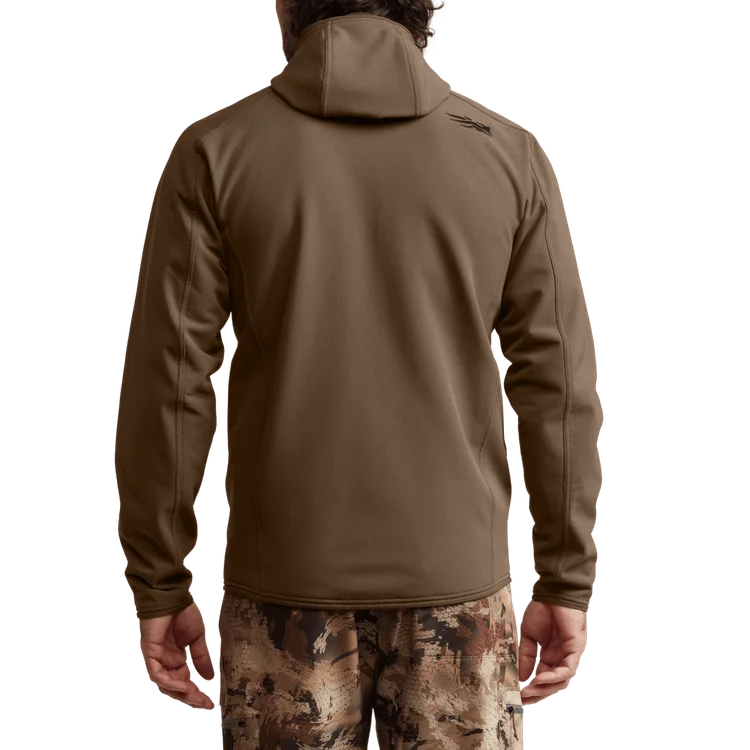 Alpha Fleece Hooded Jacket - Cattail Brown
