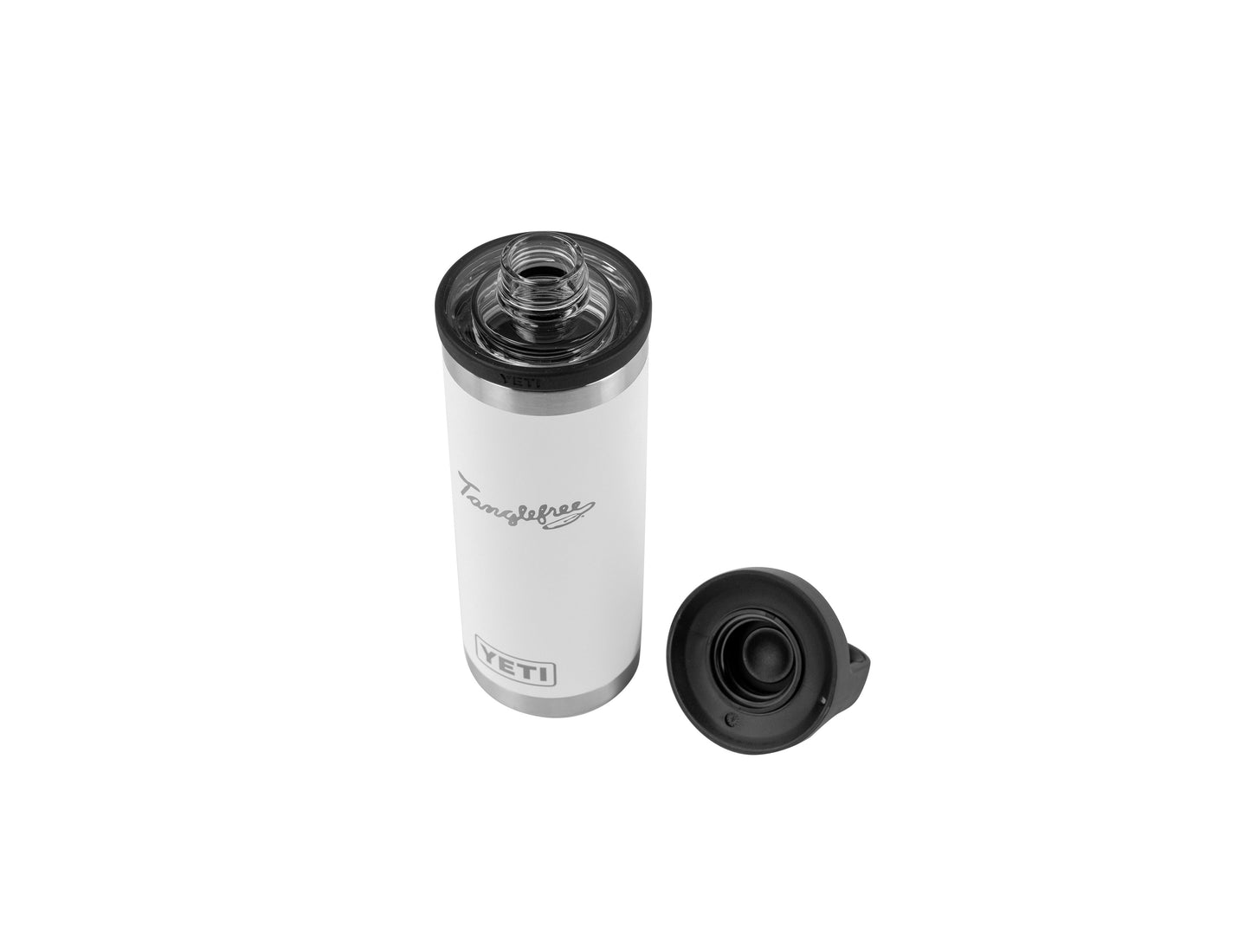 Tanglefree Engraved 50th Anniversary 18 oz Yeti Chug - White
