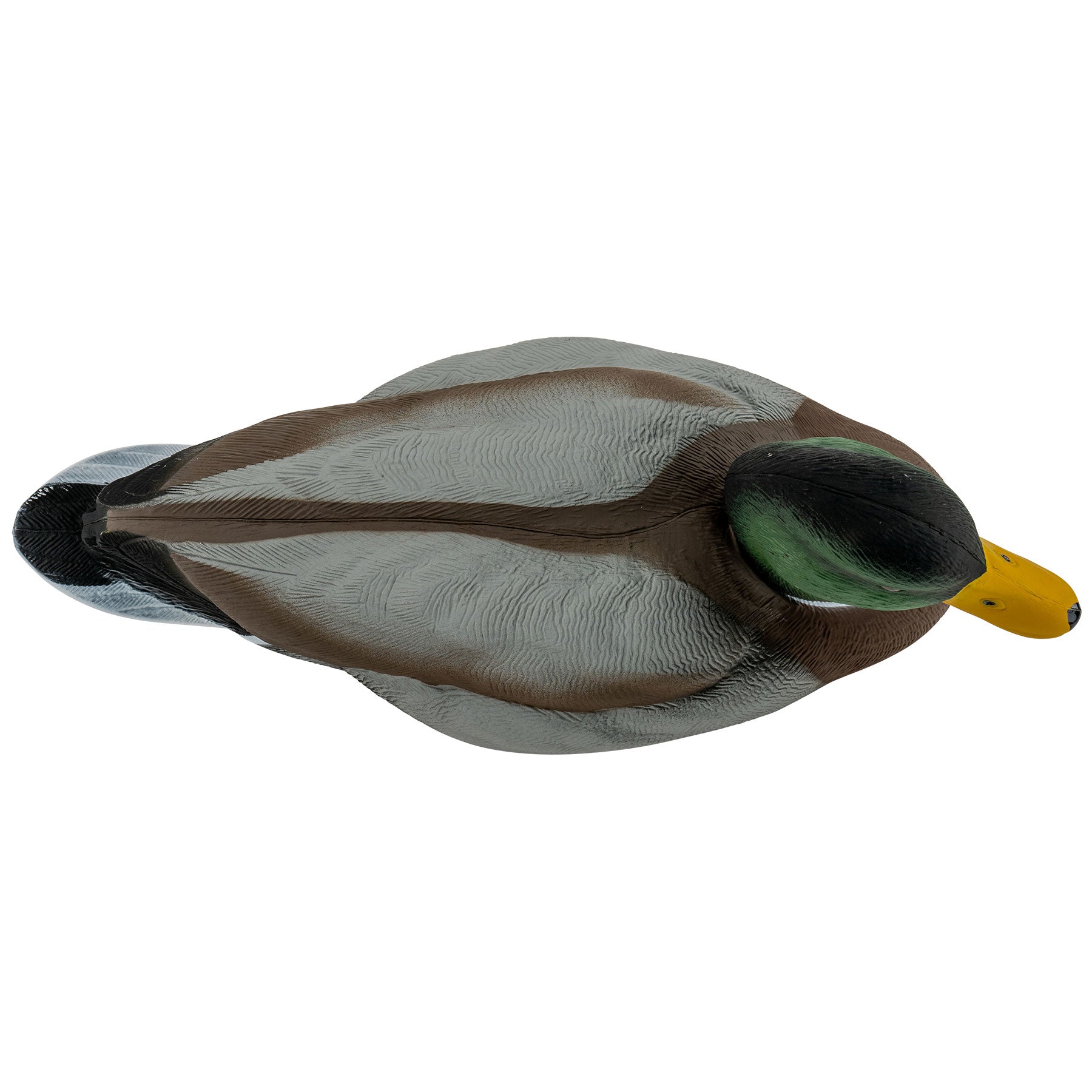 Mallard drake decoy top down image