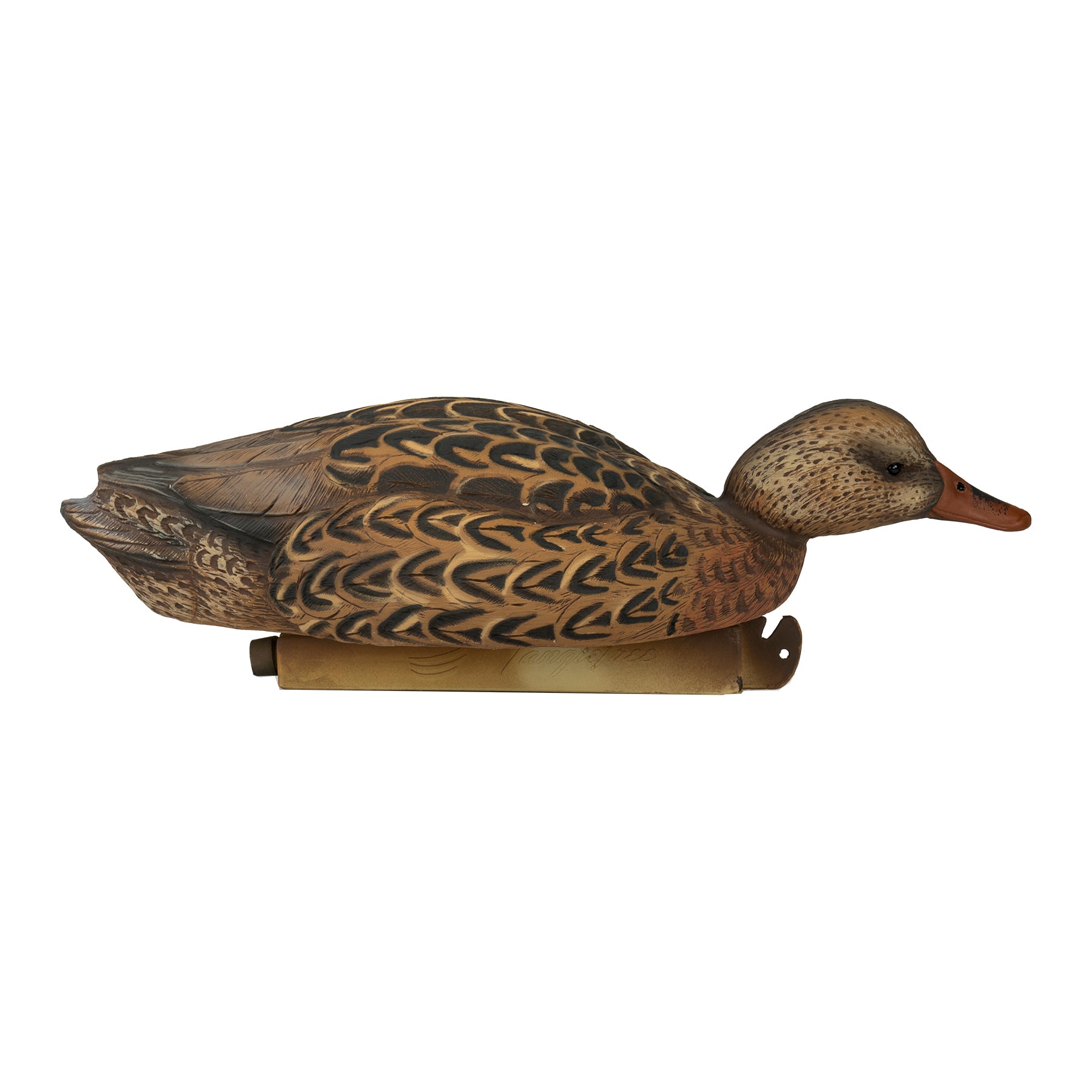 Mallard hen decoy side angle image