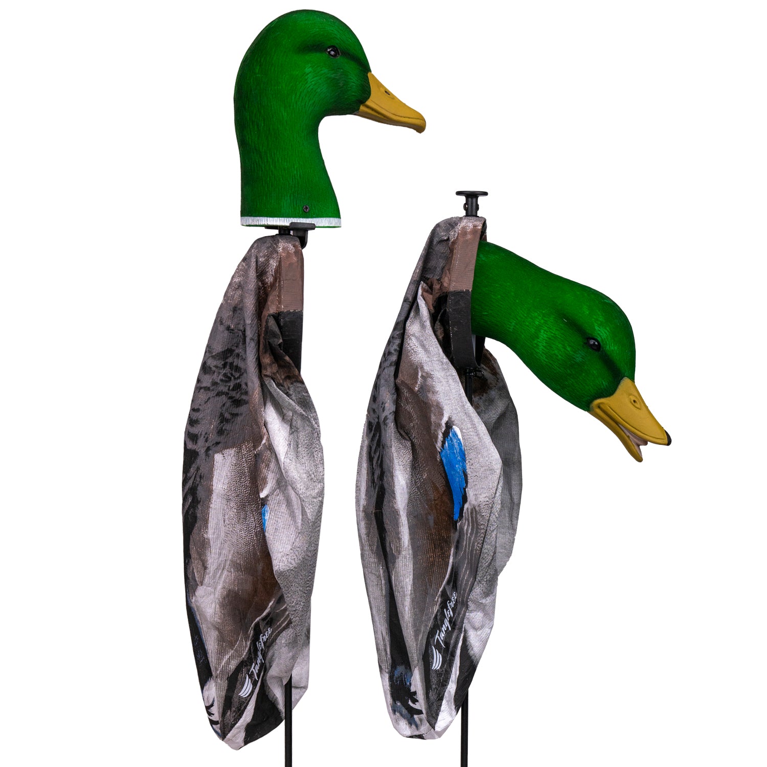 Two sock mallard decoys
