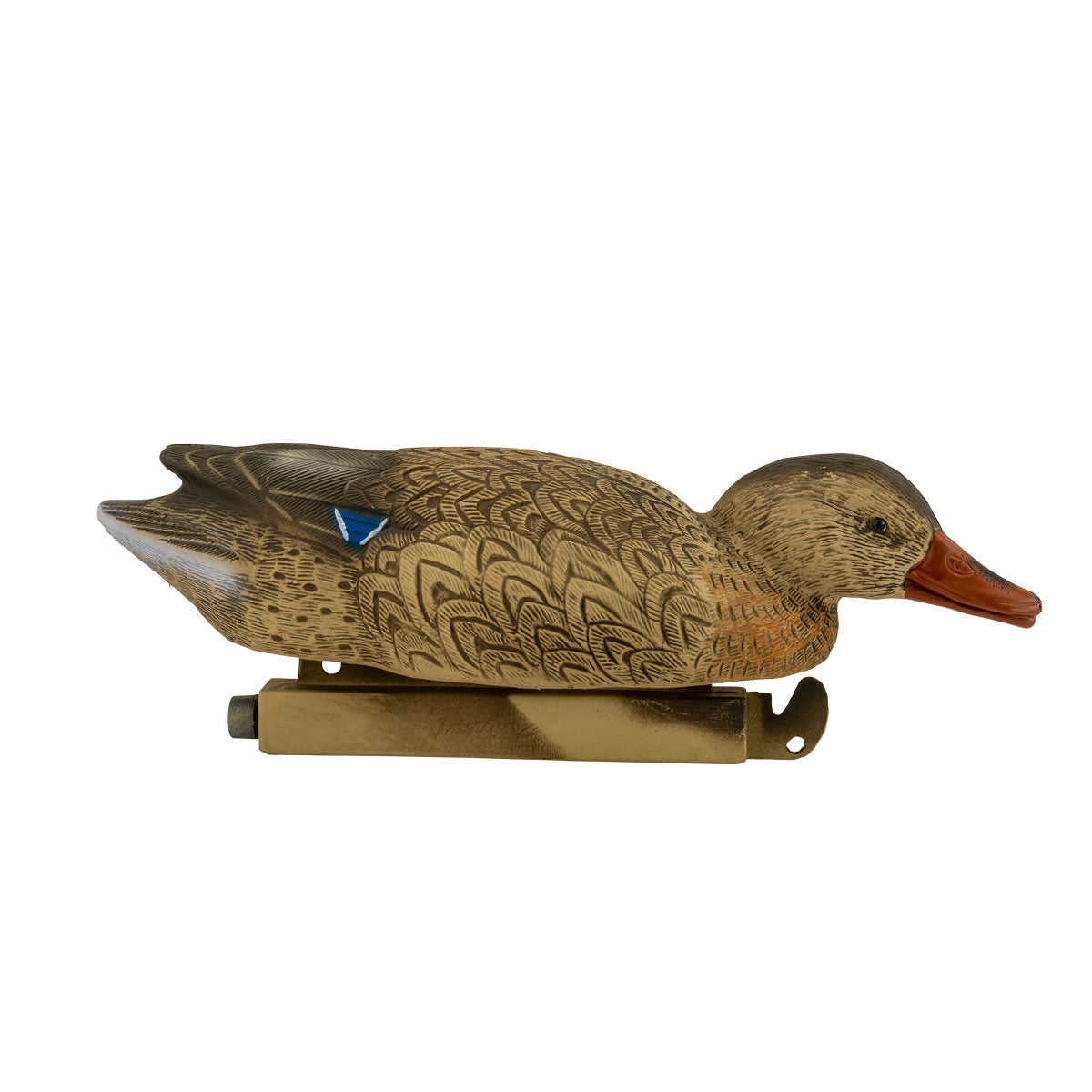 Mallard hen decoy side angle image