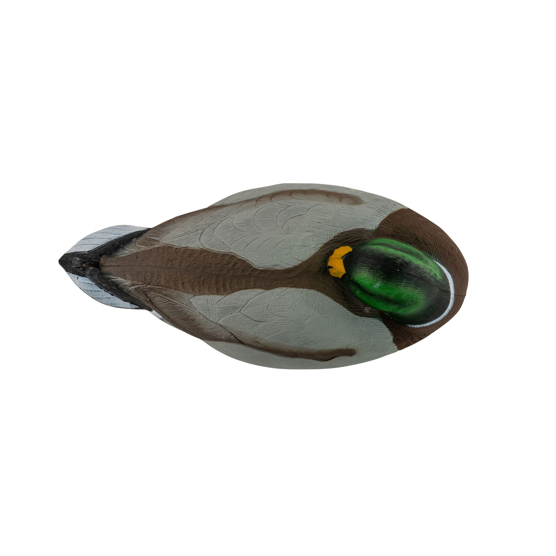 Mallard drake decoy top down image