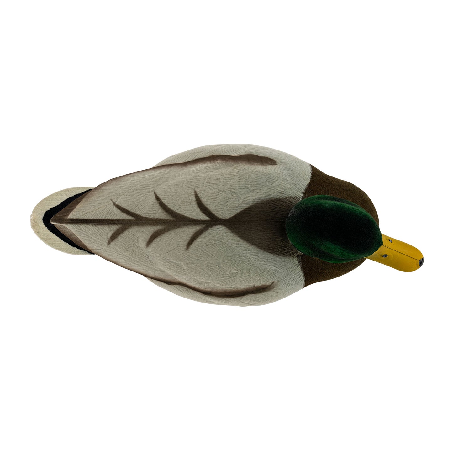 Mallard drake decoy top down angle image