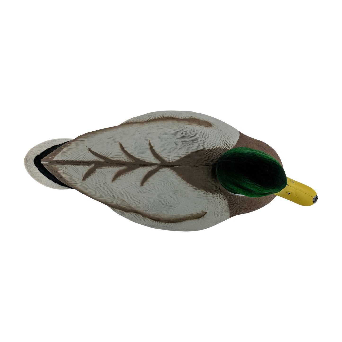 Mallard drake decoy top down image