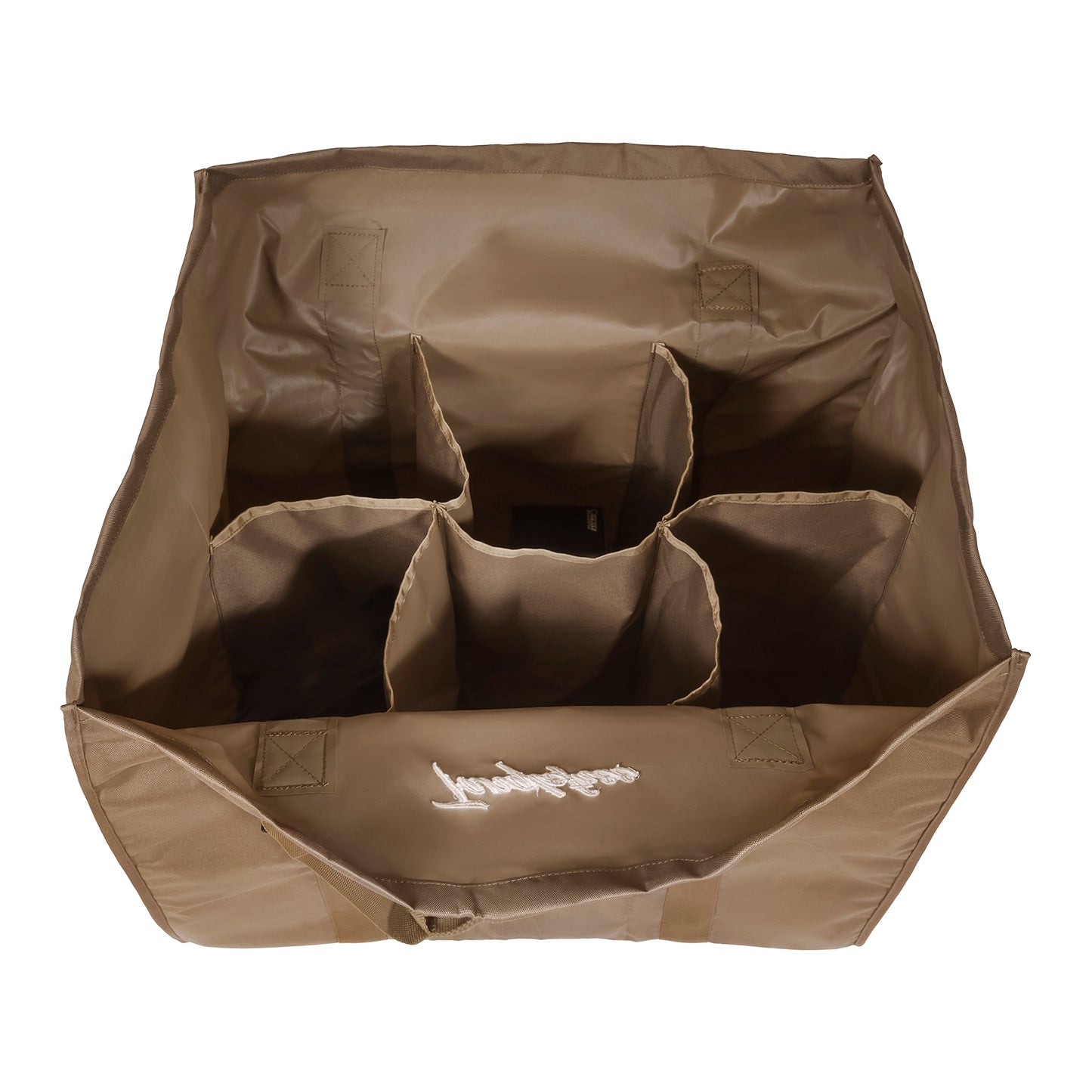 Six Slot Open Top Full Body Goose Decoy Bag - Dirt
