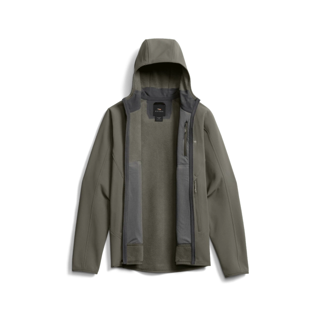 Sitka Alpha Fleece Hooded Jacket - Bark Brown