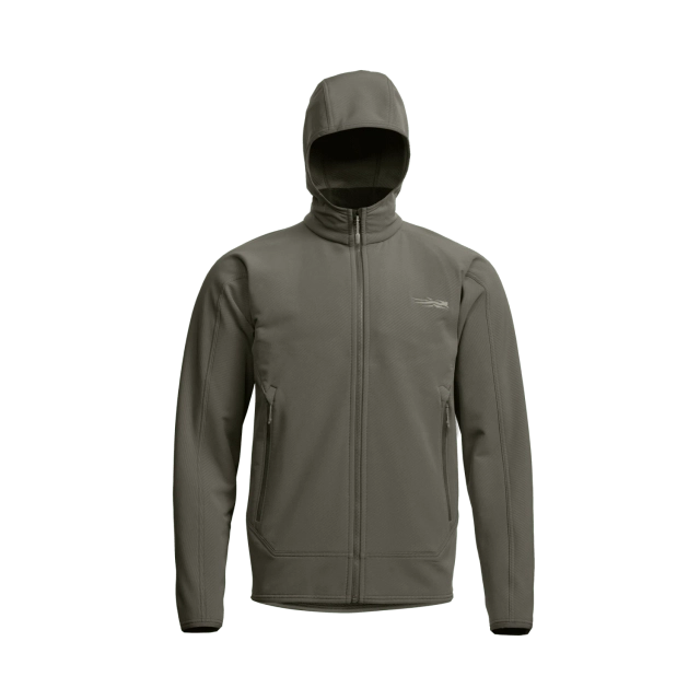 Sitka Alpha Fleece Hooded Jacket - Bark Brown