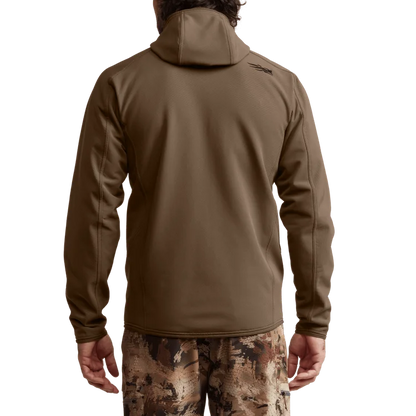 Alpha Fleece Hooded Jacket - Cattail Brown