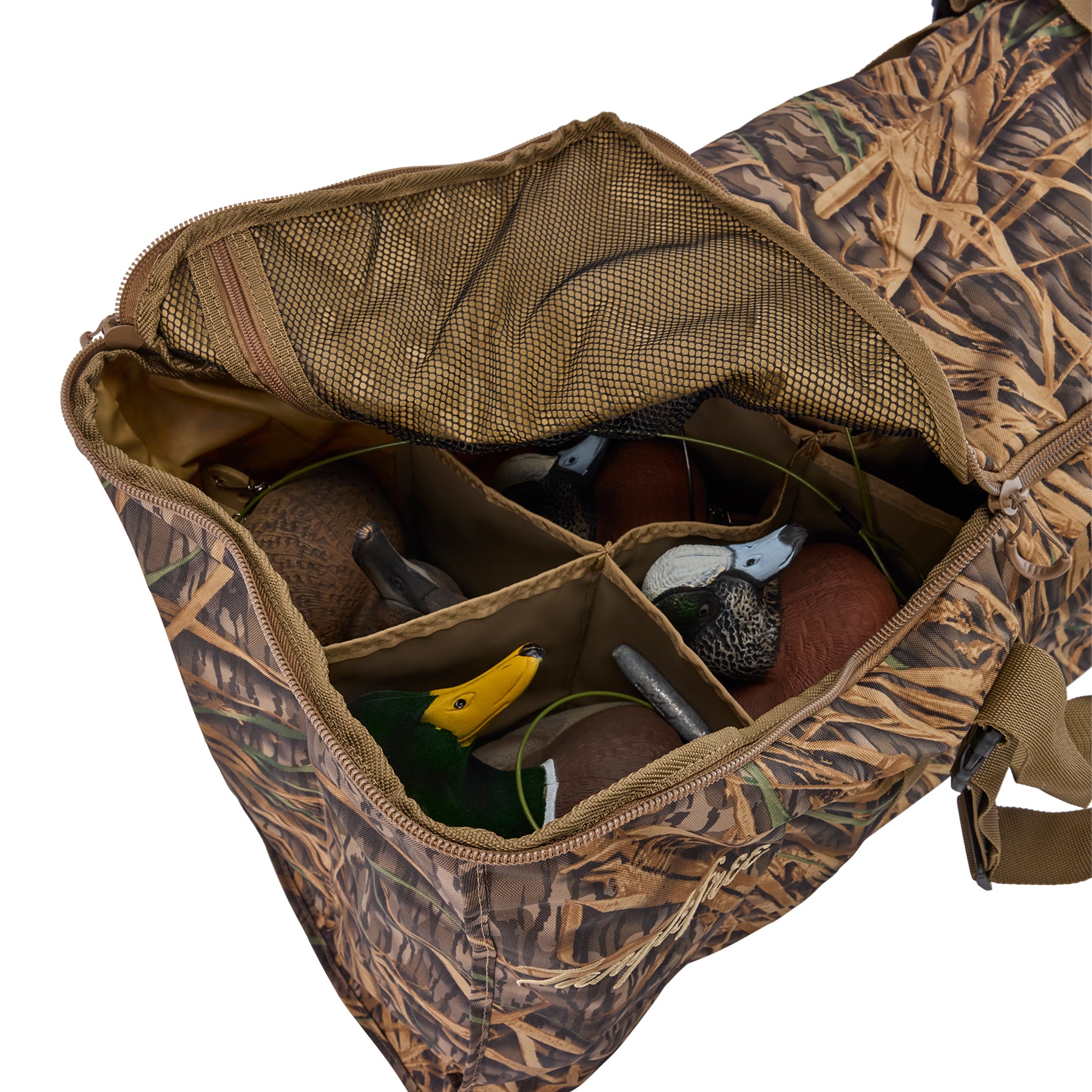 Deluxe 12 Slot Duck Decoy Bag – Original Shadow Grass – Tanglefree