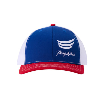 Tanglefree Trucker Hat Red White & Blue