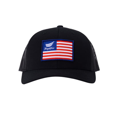 Tanglefree Flag Patch Trucker Hat