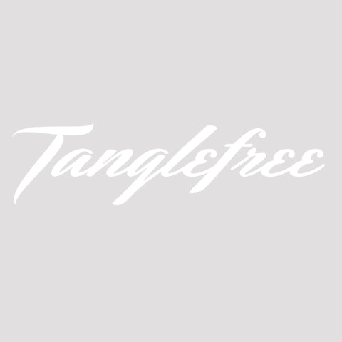 tanglefree-script-white-decal
