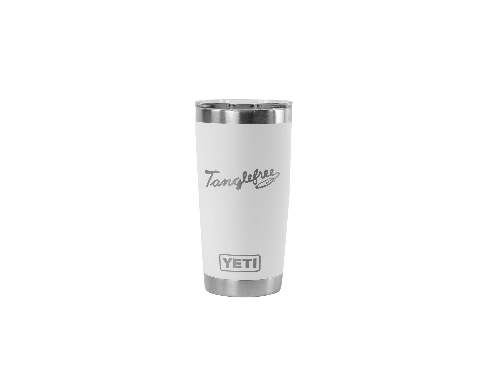 Tanglefree Engraved 50th Anniversary 18 oz Yeti Chug - White