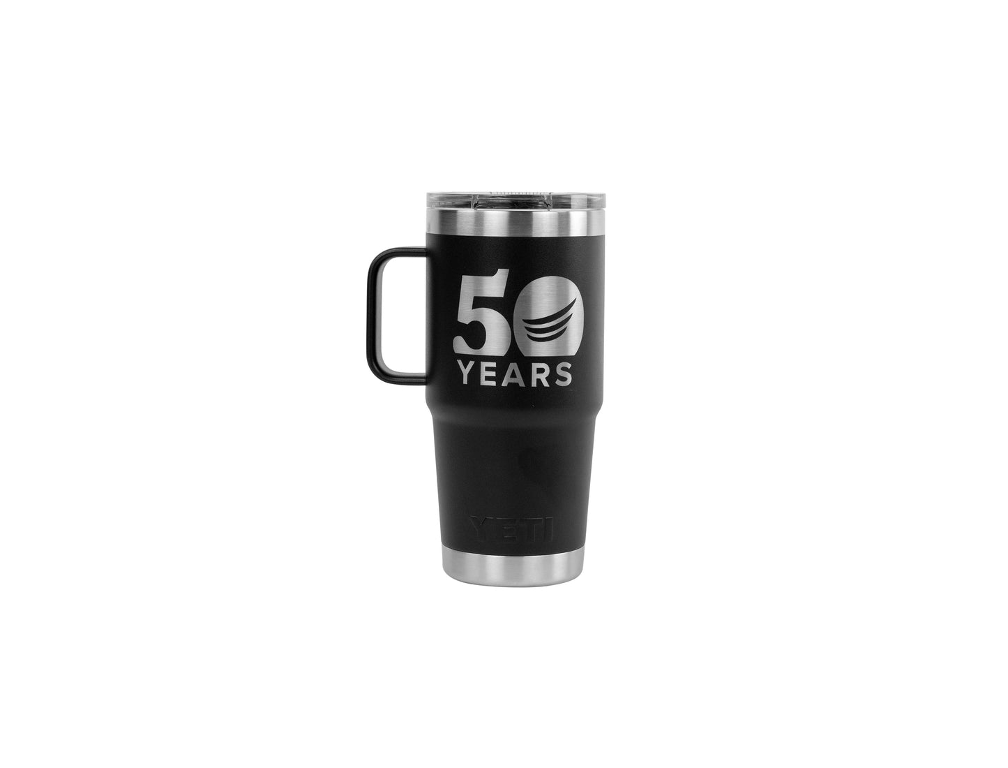 Tanglefree Engraved 50th Anniversary 20 oz Yeti Travel Mug - Black
