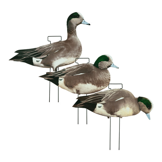 Fully Flocked Wigeon Skinny Decoys 12-Pack